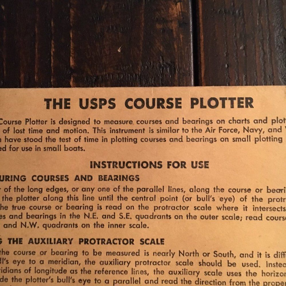 USPS Course Plotter 1962 - Picture 4 of 4
